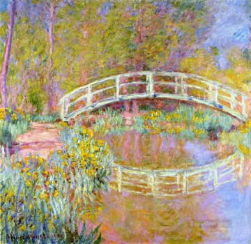  bridge painting - The Bridge in Monet s Garden Claude Monet Impressionism Flowers